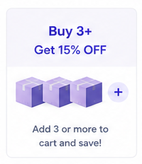 Bulk Discount: Buy 3+ Get 15% Offer